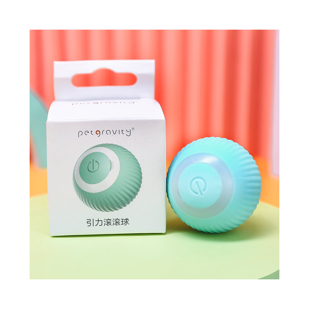 (blue) Smart Cat Toys Automatic Rolling Ball Electric Cat Toys Interactive For Cats Training Self-moving Kitten Toys Pet Accessories