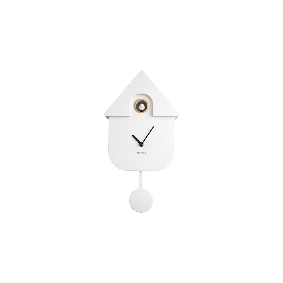 Karlsson White (White) Modern Cuckoo Wall Clock
