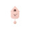 Karlsson (Soft Pink) Karlsson Modern Cuckoo Wall Clock 1