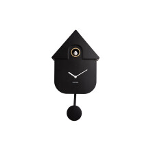 (Black) Karlsson Modern Cuckoo Wall Clock