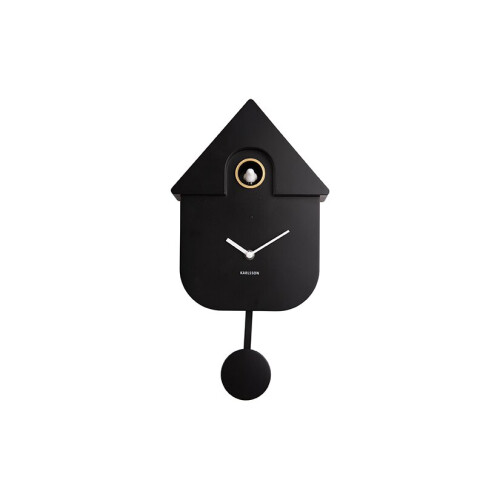 Karlsson (Black) Karlsson Modern Cuckoo Wall Clock