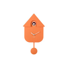 (Soft Orange) Karlsson Modern Cuckoo Wall Clock