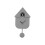Karlsson (Mouse Grey) Karlsson Modern Cuckoo Wall Clock 1