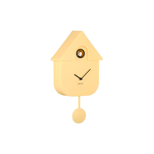 Karlsson (Soft Yellow) Karlsson Modern Cuckoo Wall Clock 2