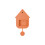 Karlsson (Soft Orange) Karlsson Modern Cuckoo Wall Clock 2