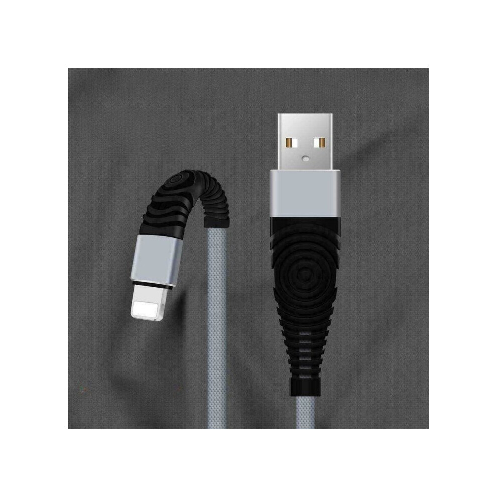 Isoul (Grey, 15 Cm) Heavy Duty Iphone Charger Cable For Iphone 14 13 12 11