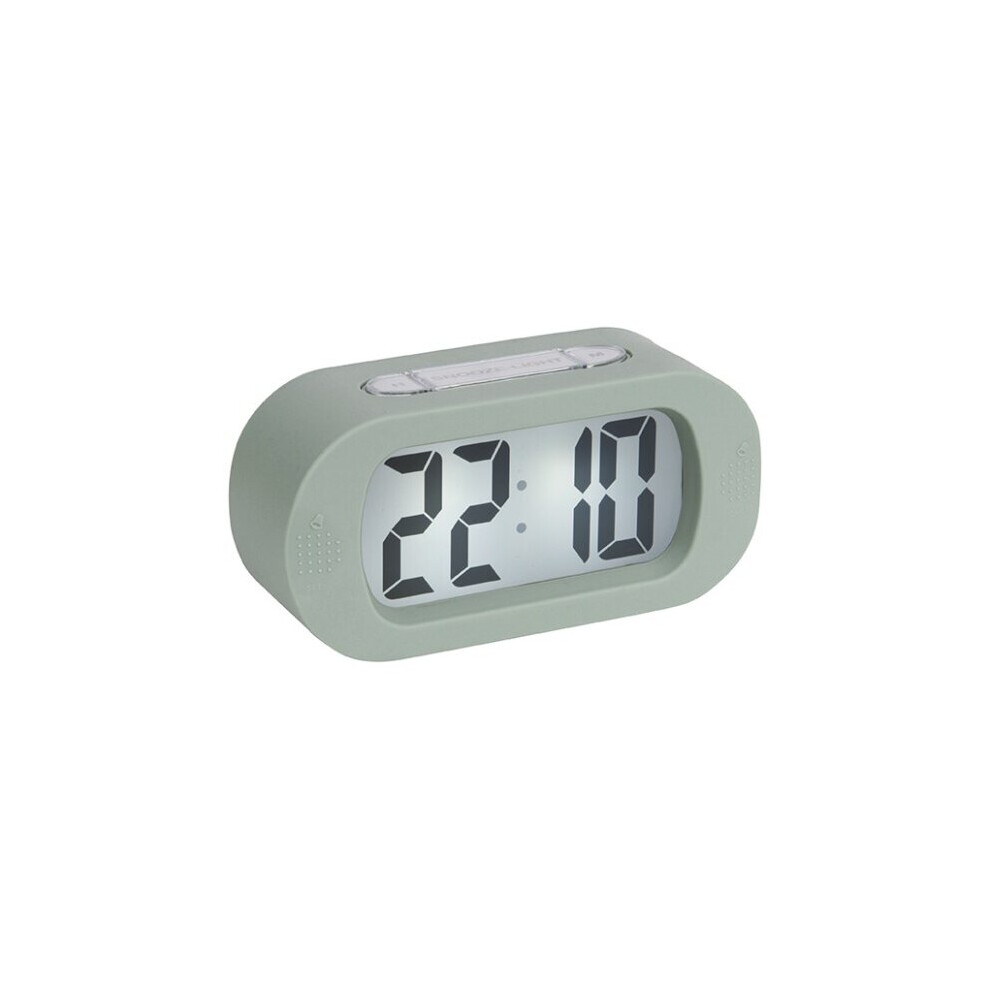 Karlsson (Green) Gummy Silicone Alarm Clock With Snooze Function Green