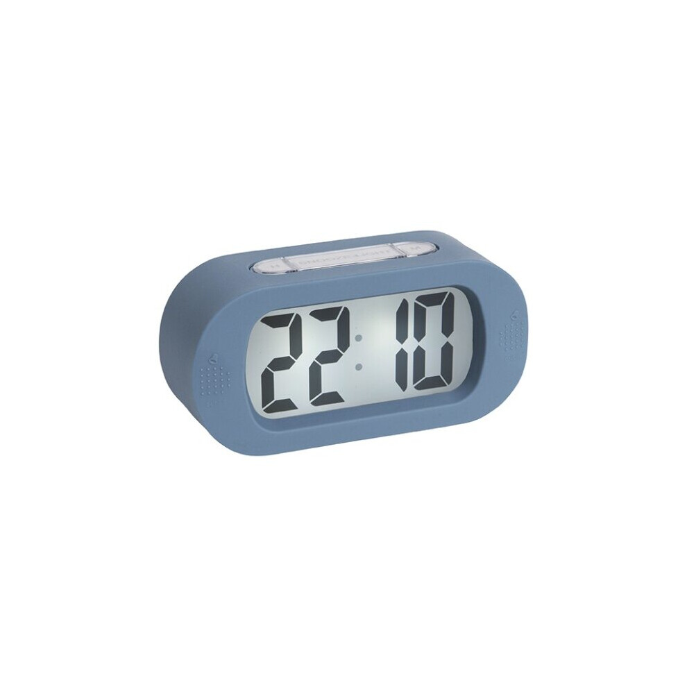 Karlsson (Blue) Gummy Silicone Alarm Clock With Snooze Function Blue