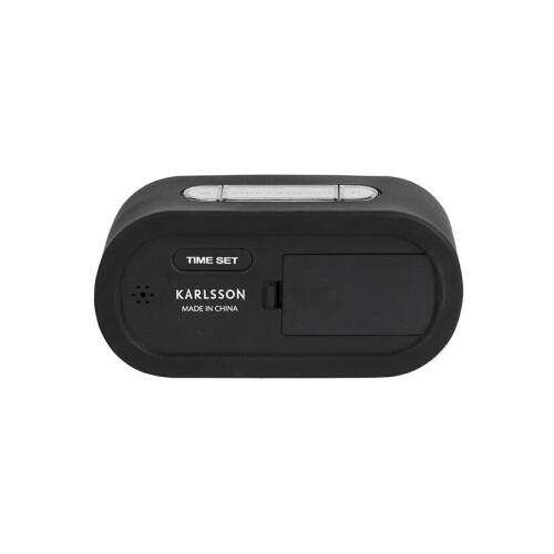 Karlsson (Black) Karlsson Gummy Silicone Alarm Clock with Snooze Function 2