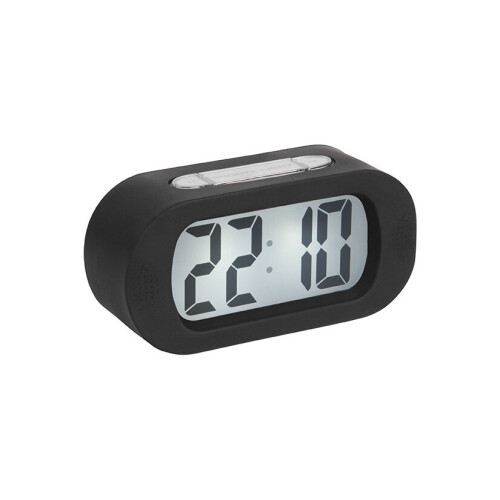 Karlsson (Black) Karlsson Gummy Silicone Alarm Clock with Snooze Function