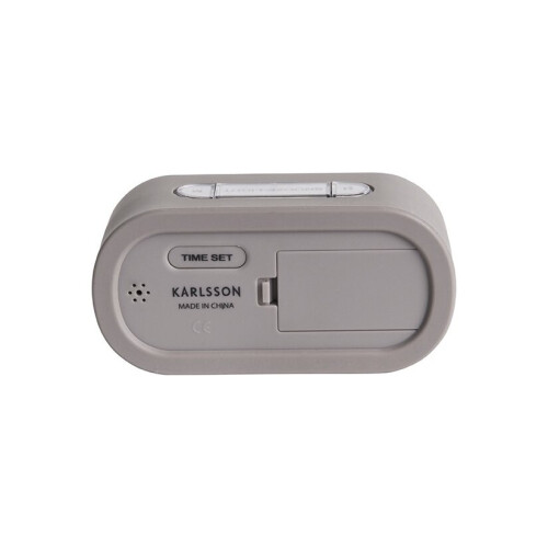 Karlsson (Grey) Karlsson Gummy Silicone Alarm Clock with Snooze Function 2