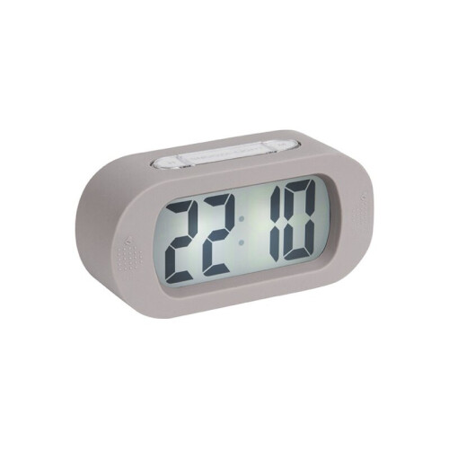 Karlsson (Grey) Karlsson Gummy Silicone Alarm Clock with Snooze Function