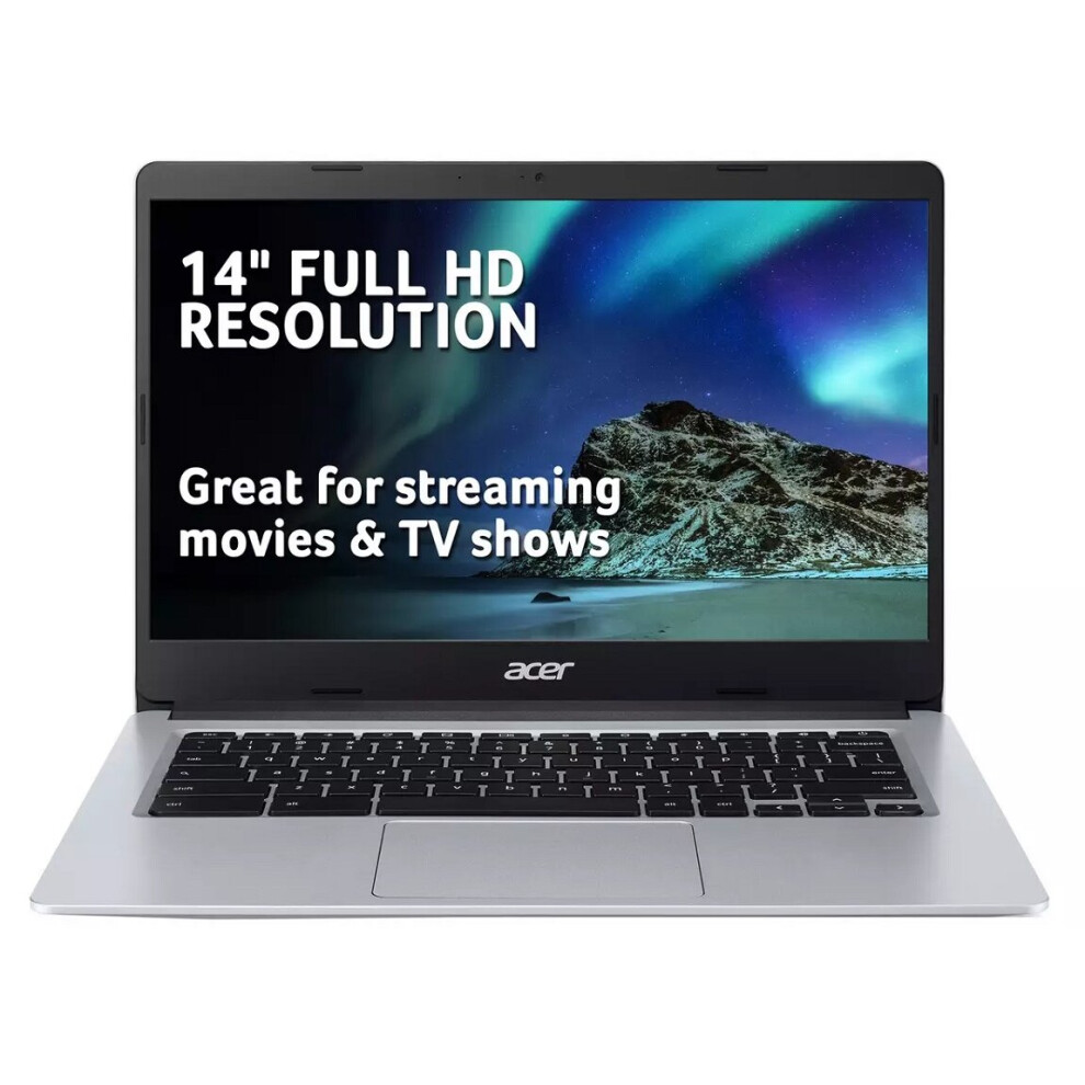 Acer 314 14" Chromebook Laptop Pentium N5030 4Gb 128Gb Silver 4711121378096