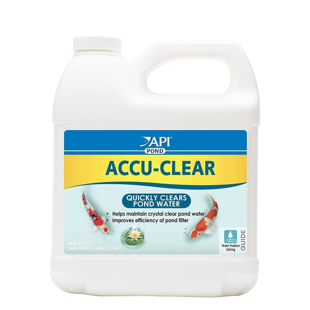 API POND ACCU-CLEAR Pond Water Clarifier 1.89-Litre Bottle