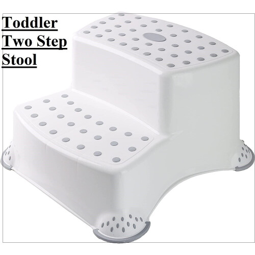 DIVCHI Toddler Two Steps Stools Anti Slip Stool Potty Training For Bathroom