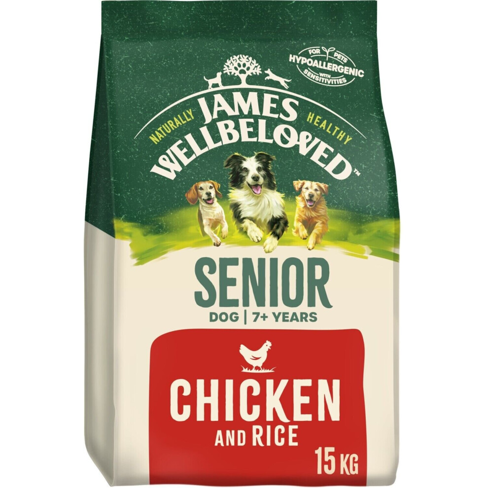 James Wellbeloved Dog Senior Chicken & Rice 15Kg