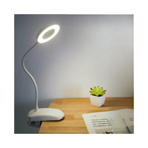 (Warm White) LED USB Clip On Desk Lamp Dimmable Memory Bed Read Table Study Light 1