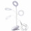 (Three colors adjustable) LED USB Clip On Desk Lamp Dimmable Memory Bed Read Table Study Light 1