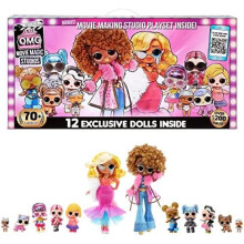 L.O.L. Surprise! 576532EUC LOL OMG Magic Studios-70+ Surprises, 12 2 Fashion Dolls, Studio Stages, Green Screen, Phone Tripod, Movie Theater