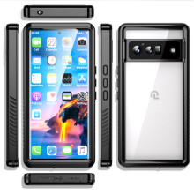 Google Pixel 6 Pro Case Waterproof Shockproof Clear Rugged Protective Case with Built-in Screen Protector, Full Body Case Slim Cover for Pixel 6 Pro