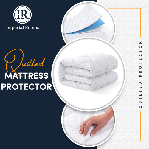 Imperial Rooms (King) Soft Mattress Protector Extra Deep 30cm Bed Cover 1