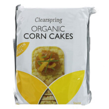 Clearspring Organic Corncakes 130g ( pack of 72 )