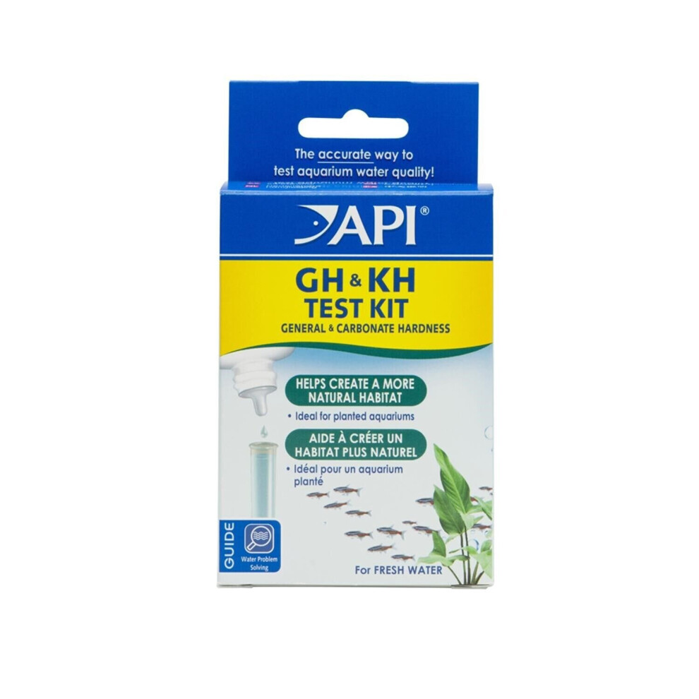 API GH & KH TEST KIT Freshwater Aquarium Water Test Kit 1-Count