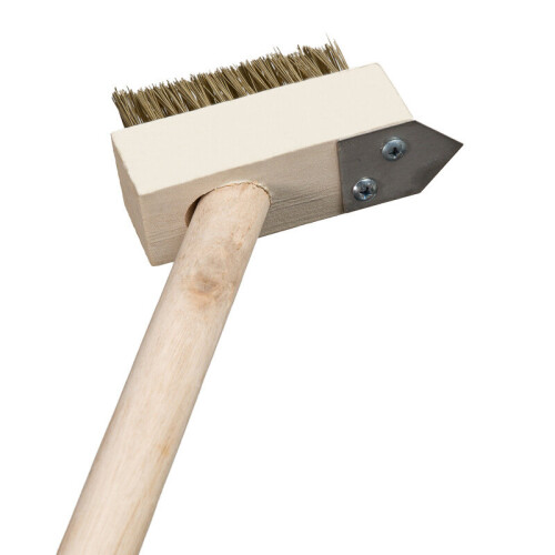 Patio Weeding Brush and Scraper Hand Held Weed Remover Tool Brush 2