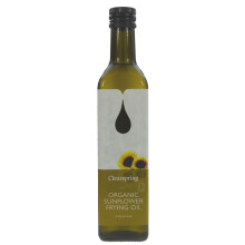 Clearspring Sunflower Frying Oil organic 500ml ( pack of 6 )