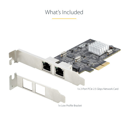 StarTech.com 2-PORT 2.5G PCIE NETWORK CARD