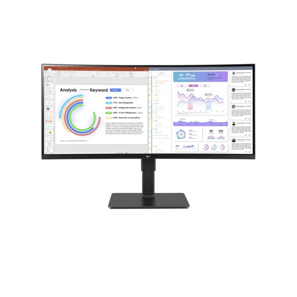 Lg Curved Led-Monitor Ultrawide 34Bq77qb-B - 86.72 Cm (34") - 3440 X 1440 Uwqhd
