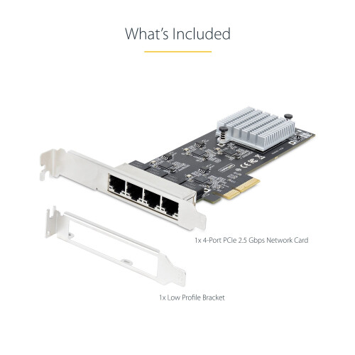 StarTech.com 4-PORT 2.5G PCIE NETWORK CARD