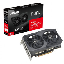 ASUS Graphics Card DUAL-RX7600-O8G-V2 - 8 GB GDDR6 OC