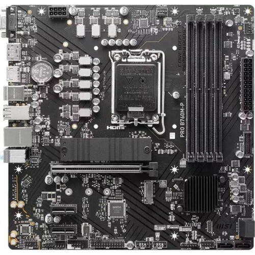 MSI MSI PRO B760M-P - moederbord - micro ATX - LGA1700 Socket - B760