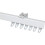 (350cm) Fineline White Aluminium Heavyduty Bendable Track 1