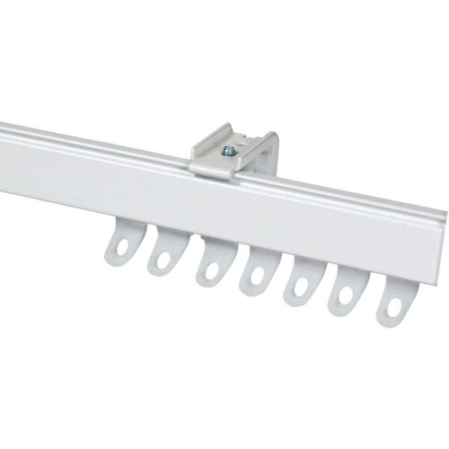 (250cm) Fineline White Aluminium Heavyduty Bendable Track