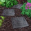 AAMEN Black Garden Stomp Easy Instant Paving Tile 4 pack-30x30cm 5