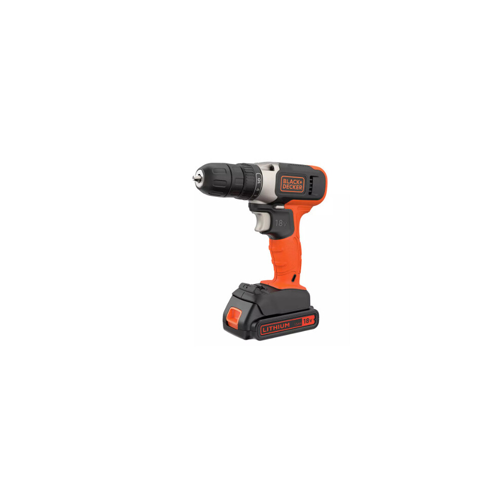 Black + Decker 18V Lithium-ion Drill Driver with Accessories