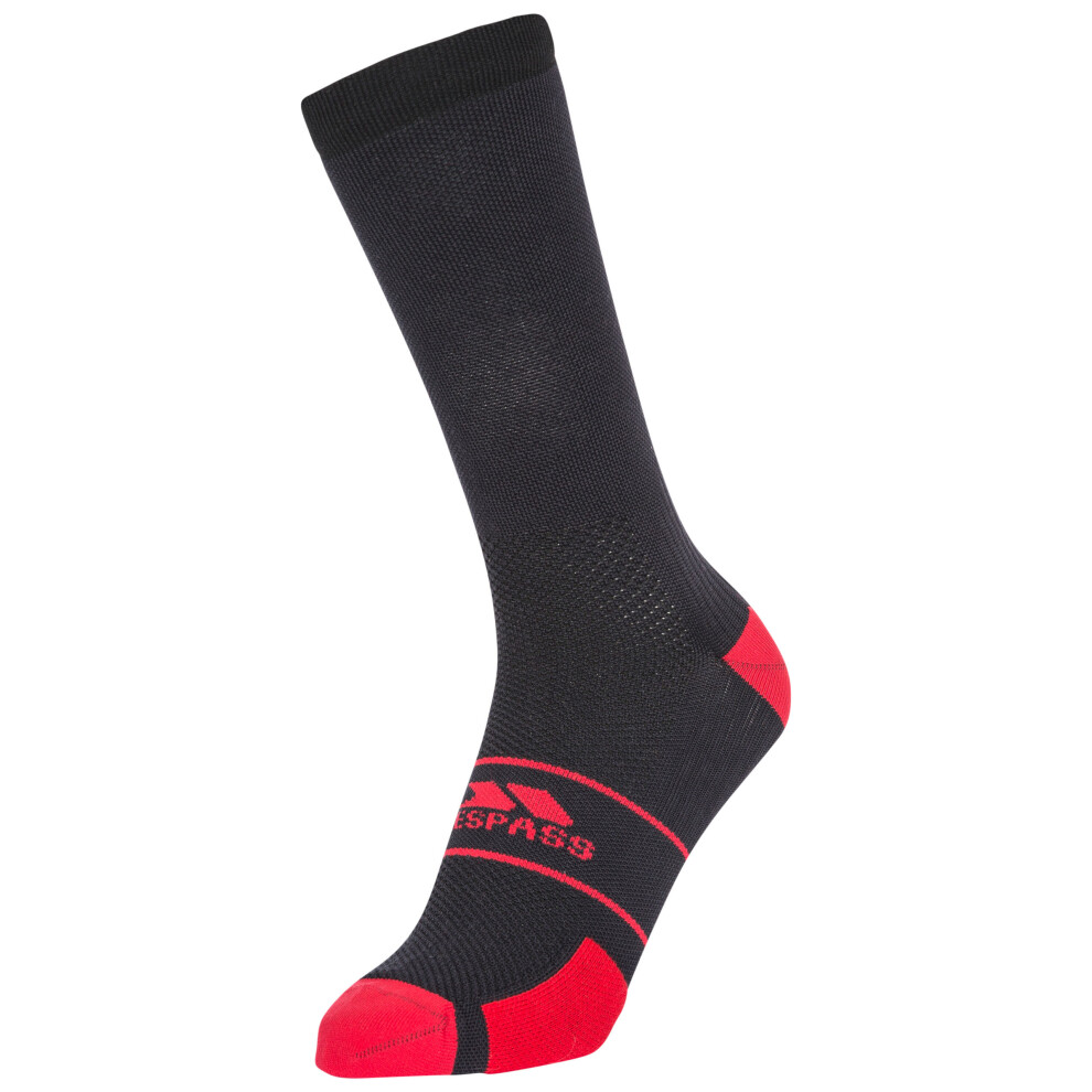 (3/6, Black) Trespass Unisex Cycling Socks Frame