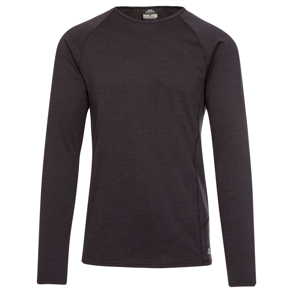 (S, Dark Grey) Trespass Mens Base Layer Top Long Sleeve Rennie