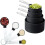 (Pink) Measuring Cups, 8pcs Measuring Cups and Spoons Set 1
