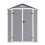 Living And Home 6x4ft Plastic Outdoor Garden Storage Shed with Lockable Door 4