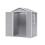Living And Home 6x4ft Plastic Outdoor Garden Storage Shed with Lockable Door 5