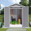 Living And Home 6x4ft Plastic Outdoor Garden Storage Shed with Lockable Door 3