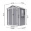 Living And Home 6x4ft Plastic Outdoor Garden Storage Shed with Lockable Door 6