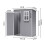 Living And Home 5 x 3 ft Pent Plastic Garden Storage Shed with Floor and Window, Grey 6