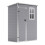 Living And Home 5 x 3 ft Pent Plastic Garden Storage Shed with Floor and Window, Grey 3