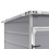 Living And Home 5 x 3 ft Pent Plastic Garden Storage Shed with Floor and Window, Grey 5