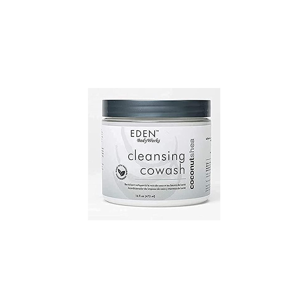 EDEN BodyWorks Coconut Shea Cleansing Cowash | 16 oz | Remove Build Up, Cleanse, Control Frizz & Soften Hair