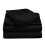 (DOUBLE (200 X 200)CM) Plain Dyed Duvet Cover Quilt Black Bedding Sets 4